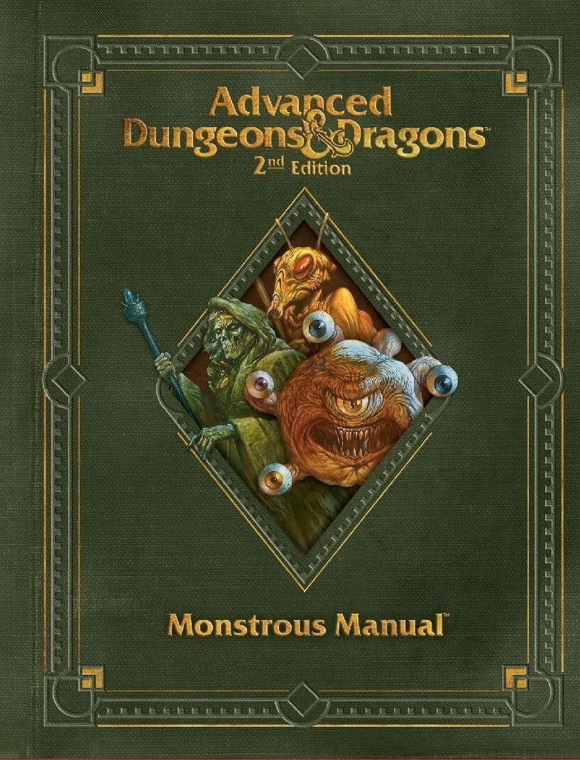 2e Monstrous Manual Advanced Dungeons and Dragons AD&D 2nd Edition SOFTCOVER