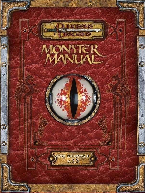 HARDCOVER Monster Manual 3.5 Dungeons Dragons 3rd Edition