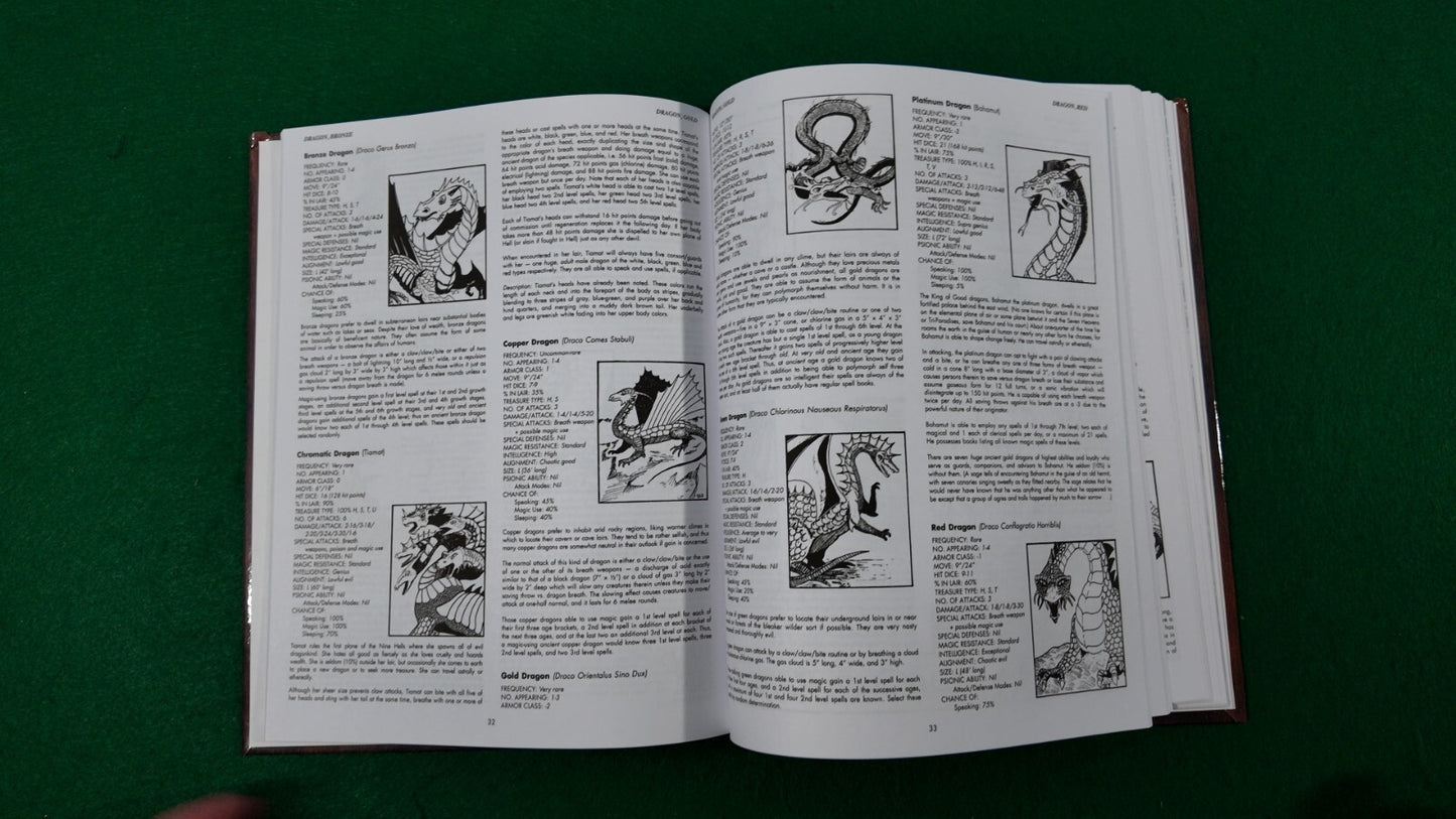 HARDCOVER 1E Monster Manual Advanced Dungeons & Dragons AD&D 1st Edition