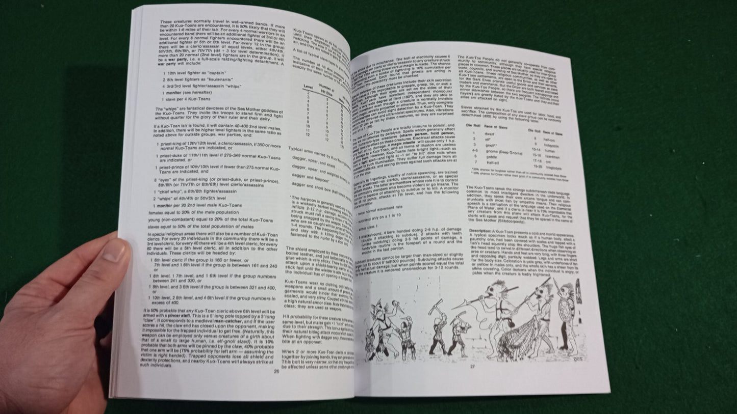 1e D1-2 Descent into the Depths of the Earth Advanced Dungeons Dragons AD&D 1st