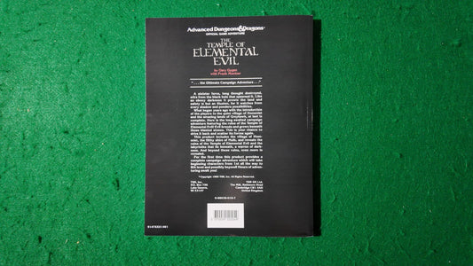 1e T1 -4 THE TEMPLE OF ELEMENTAL EVIL (1e) Advanced Dungeons Dragons AD&D 1st Ed