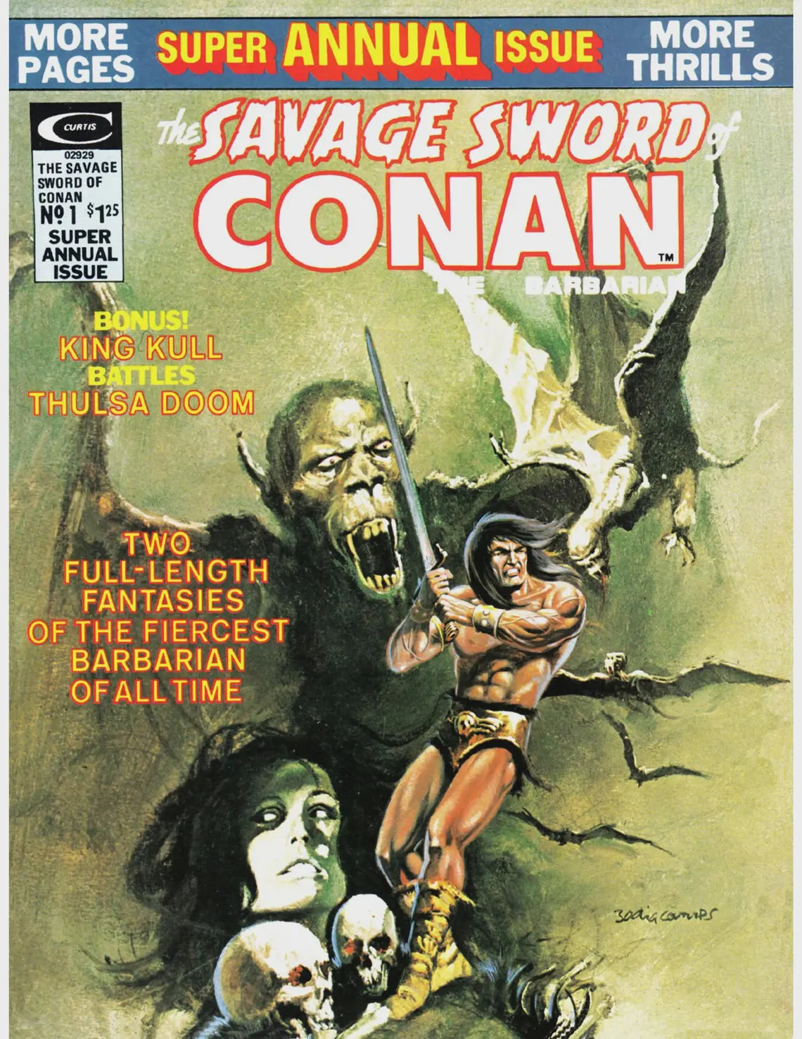 238 Issues! + BONUSES Savage Sword of Conan CBR Vintage Curtis Marvel Comics!