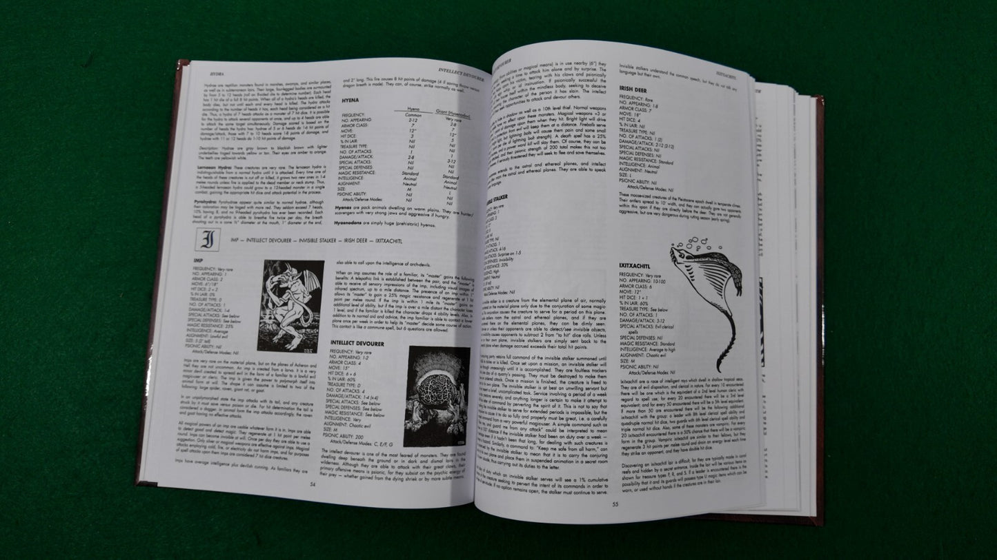 HARDCOVER 1E Monster Manual Advanced Dungeons & Dragons AD&D 1st Edition