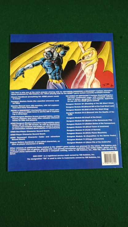 1e D3 Vault of the Drow Advanced Dungeons Dragons AD&D 1st