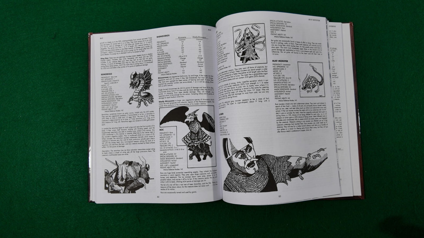 HARDCOVER 1E Monster Manual Advanced Dungeons & Dragons AD&D 1st Edition