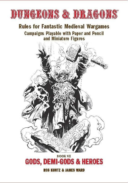 OD&D Supplement IV: Gods, Demi-gods & Heroes Dungeons Dragons D&D Digest Size
