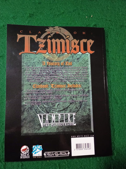 Clanbook: Tzimisce - Revised Edition Vampire the Masquerade Onyx Path White Wolf