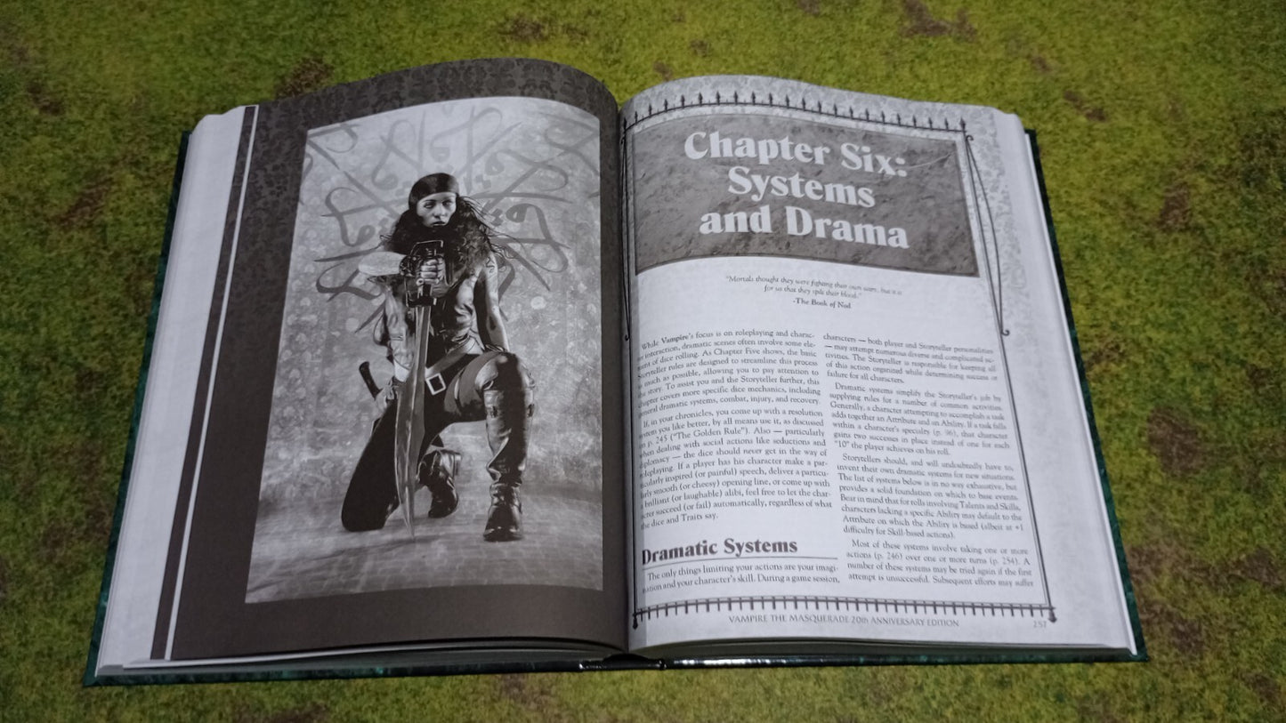 HARDCOVER B&W Vampire the Masquerade 20th Anniversary Edition V20