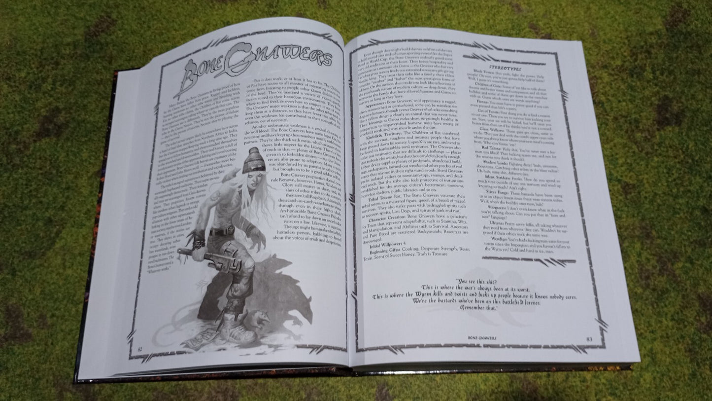 Black & White HARDCOVER Werewolf: The Apocalypse 20th Anniversary Edition POD