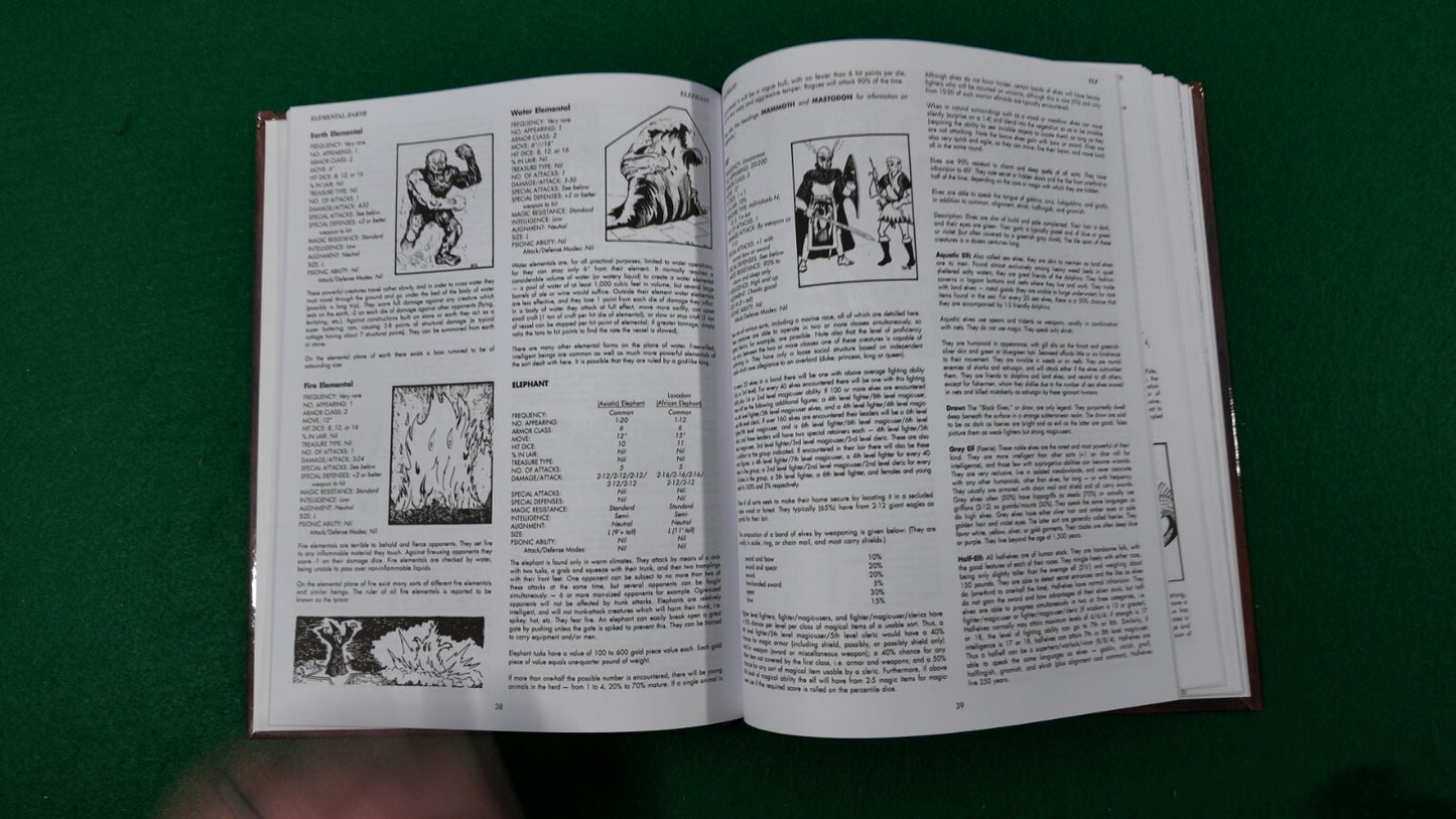 HARDCOVER 1E Monster Manual Advanced Dungeons & Dragons AD&D 1st Edition