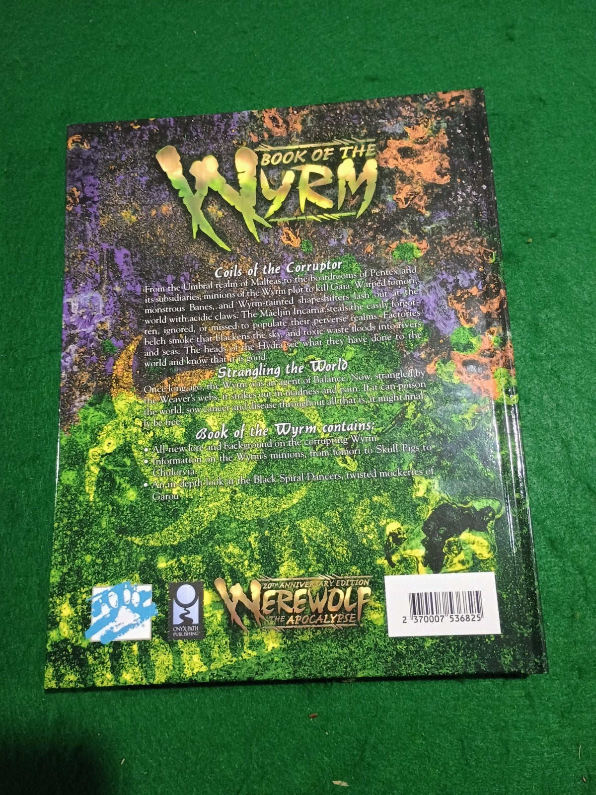 W20 BOOK OF THE WYRM Werewolf the Apocalypse World Darkness HARDCOVER Onyx Path