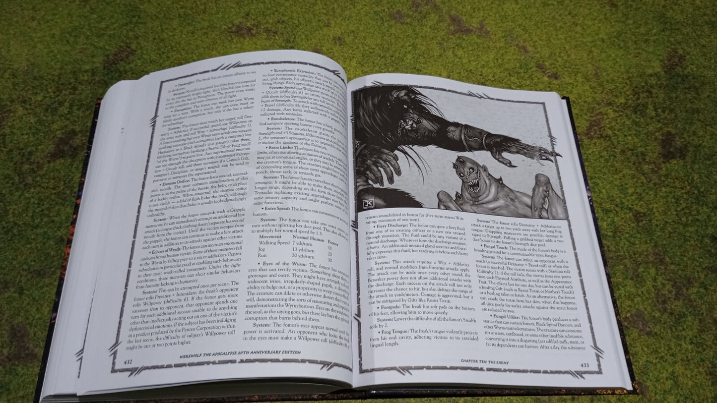 Black & White HARDCOVER Werewolf: The Apocalypse 20th Anniversary Edition POD