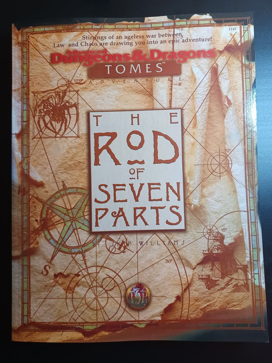 NEW 1E Advanced Dungeons Dragons The Rod of Seven Parts Softcover Color Gygax