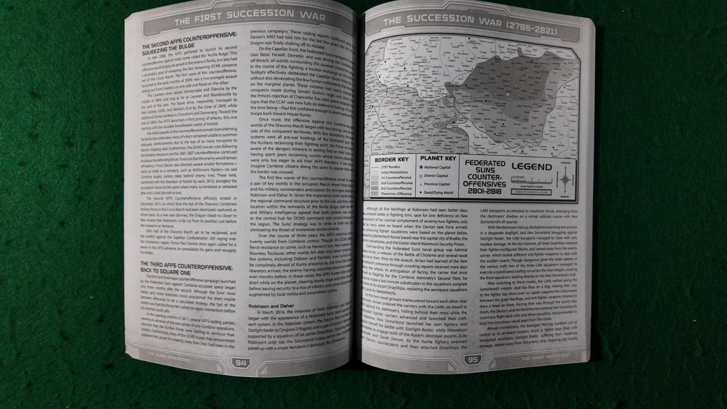 BattleTech: First Succession War Catalyst Game Labs FASA Wargames SPI