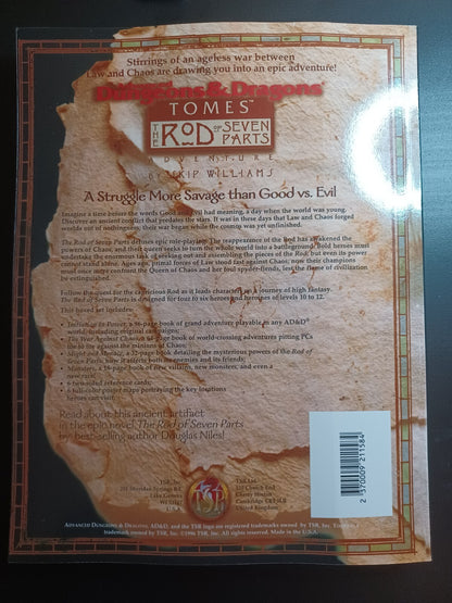 NEW 1E Advanced Dungeons Dragons The Rod of Seven Parts Softcover Color Gygax