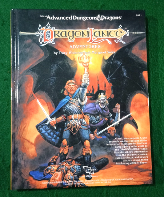 1e HARDCOVER Dragonlance Adventures Advanced Dungeons Dragons AD&D 1st Edition