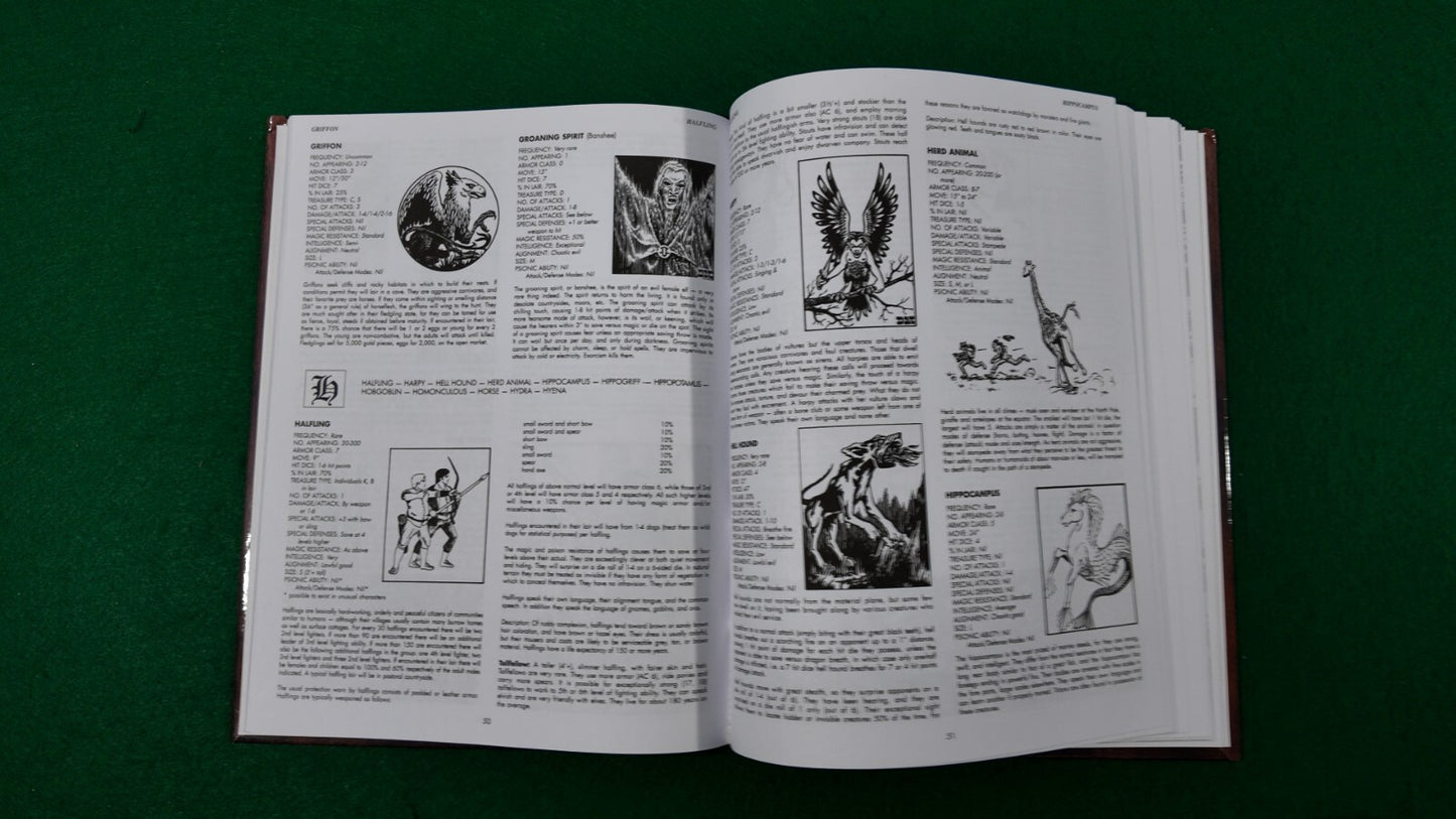 HARDCOVER 1E Monster Manual Advanced Dungeons & Dragons AD&D 1st Edition