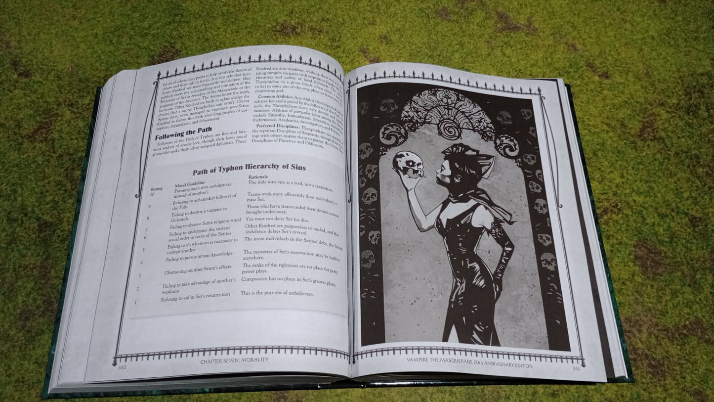 HARDCOVER B&W Vampire the Masquerade 20th Anniversary Edition V20