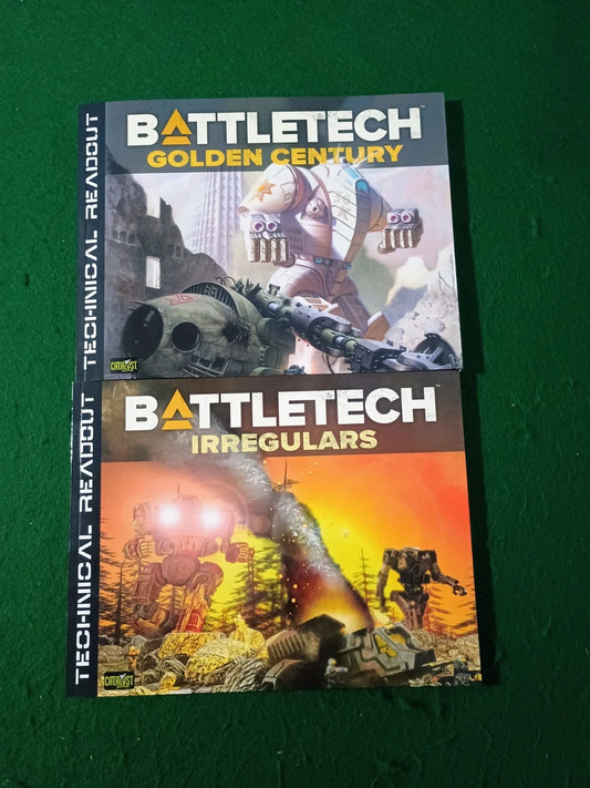 BattleTech Bundle Golden Century + Irregulars Technical Readouts Catalyst FASA