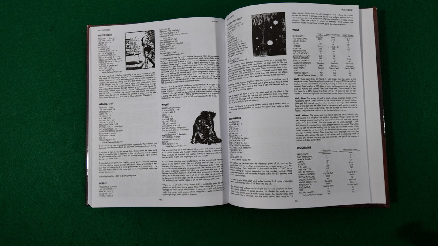 HARDCOVER 1E Monster Manual Advanced Dungeons & Dragons AD&D 1st Edition