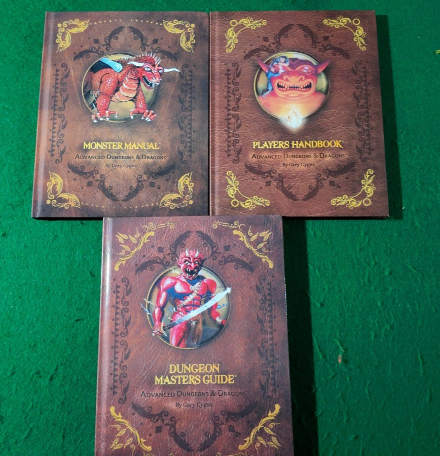 1E CORE RULES BUNDLE! Dungeon Masters Guide Players Handbook Monster Manual AD&D