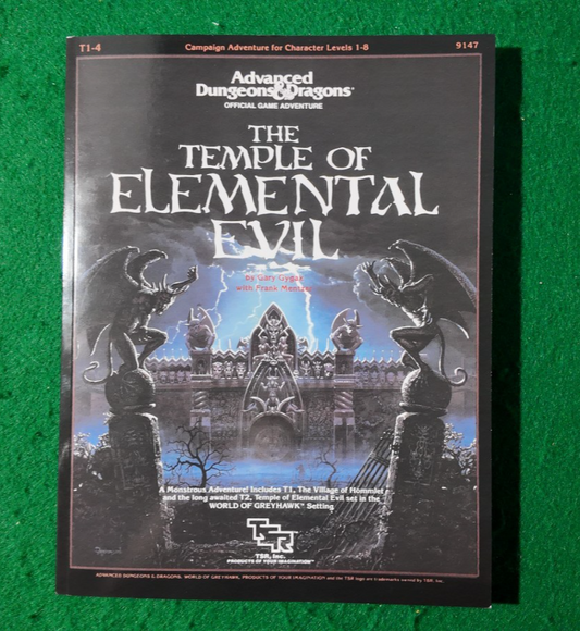 1e T1 -4 THE TEMPLE OF ELEMENTAL EVIL (1e) Advanced Dungeons Dragons AD&D 1st Ed