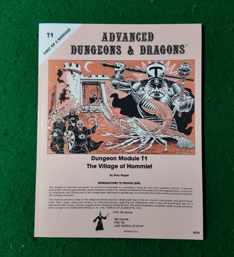 1e T1 The Village of Hommlet (1e) Advanced Dungeons Dragons AD&D 1st Edition