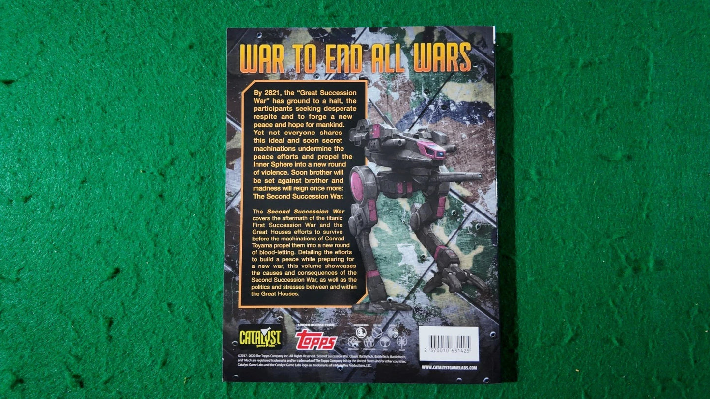 BattleTech: Second Succession War Catalyst Game Labs FASA Wargames SPI