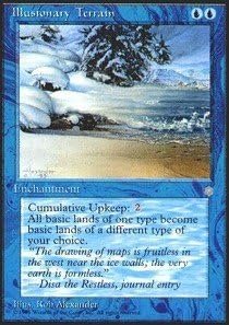 Magic The Gathering - Illusionary Terrain - Ice Age