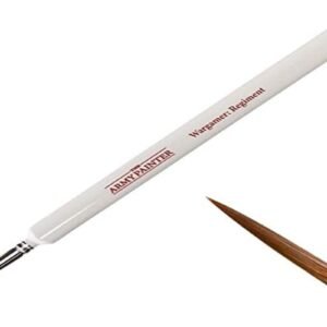 The Army Painter Wargamer: Regiment - Rotmarder Sable Miniature Paint Brush Set Rotmarder - Fine Detail Paint Brush, Basecoat Brush for Wargames, Paint Brushes for Miniature Painting & Paint Sets