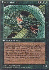 Magic: the Gathering - Craw Wurm - Fourth Edition