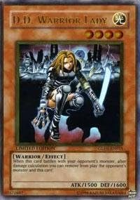 Yu-Gi-Oh! - D.D. Warrior Lady (GLD1-EN015) - Gold Series 1 - Limited Edition - Gold Rare