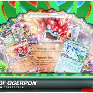 Pokemon TCG: Masks of Ogerpon ex Premium Collection - 10 Packs, Promos