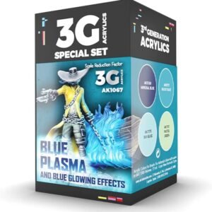 AK Interactive Wargame Color Set Blue Plasma and Glowing Effect AKI 1067