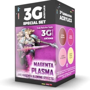 AK Interactive Wargame Color Set Magenta Plasma And Glowing Effects AKI 1068