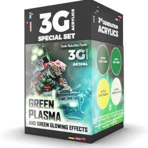 AK Interactive Wargame Color Set Green Plasma and Glowing Effect AKI 1064