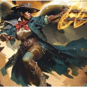 Ultra PRO - Outlaws of Thunder Junction Playmat Ft. Archangel of Tithes for Magic: The Gathering, Limited Edition Unique Artistic Collectible Card Gaming TCG Playmat Accessory