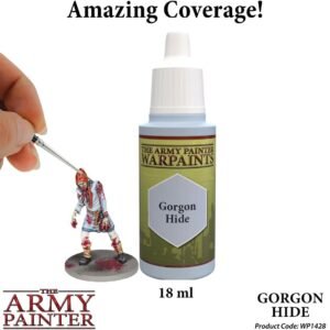 The Army Painter Gorgon Hide Warpaint - Acrylic Non-Toxic Heavily Pigmented Water Based Paint for Tabletop Roleplaying, Boardgames, and Wargames Miniature Model Painting