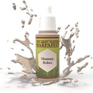 The Army Painter Mummy Robes Warpaint - Acrylic Non-Toxic Heavily Pigmented Water Based Paint for Tabletop Roleplaying, Boardgames, and Wargames Miniature Model Painting