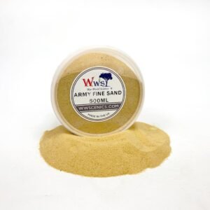 WWScenics Army Fine Model Sand | 500ml Tub | Wargame Scenery & Basing Material