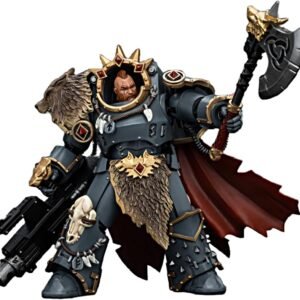 JOYTOY 1/18 Action Figure Warhammer The Horus Heresy Space Wolves Hvarl Red-Blade 5.59-inch Collectible Gifts,Toys for Kids 15+ and Adults