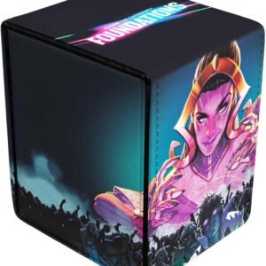 Utlra PRO - Foundations Liliana Premium Alcove Flip Deck Box for Magic: The Gathering, MTG card storage solution, deck protection tournaments, premium collector’s edition deck box