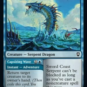 Magic: the Gathering - Sword Coast Serpent // Capsizing Wave (099) - Battle for Baldur's Gate