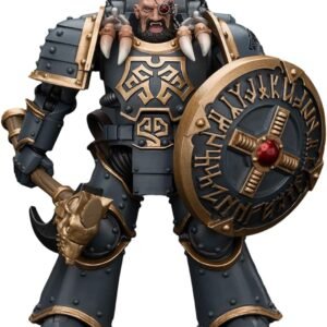 JOYTOY 1/18 Action Figure Warhammer 40k The Horus Heresy Space Wolves Grey Slayer Pack Huscarl 4.72inch,Toys for Kids 15+ and Adults