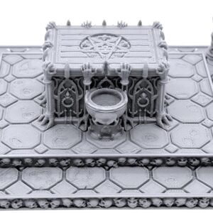 EnderToys Sacrificial Altar by Printable Scenery, 3D Printed Tabletop RPG Scenery and Wargame Terrain 28mm Miniatures