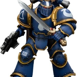 JOYTOY 1/18 Action Figures - Warhammer The Horus Heresy Ultramarines Legion MKIII Tactical Squad Sergeant with Power Sword - 5‘’,Classic Character,Collectible,Age 15 and Above