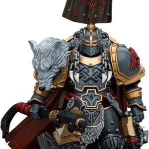 JOYTOY Warhammer 40k Horus Heresy Series, Space Wolves Legion Praetor with Power Axe and Combat Shield 1/18 Action Figure Collect Models, Dedicated to You Who Love Collecting