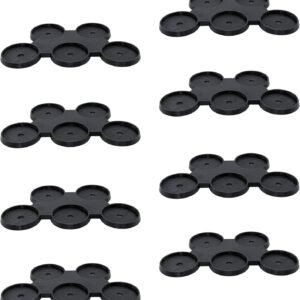 EnderToys 40mm 5-Man Move Trays (x8), Bits and Accessories for Tabletop Wargame Miniatures, 3D Printed and Paintable