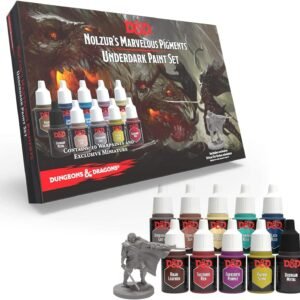 The Army Painter Dungeons and Dragons Nolzur’s Marvelous Pigments Underdark Paint Set, 10 Acrylic Paints Roleplaying, Boardgames, Wargames Miniature Model Painting