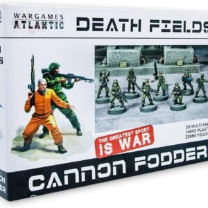 Wargames Atlantic Death Fields - Cannon Fodder (30 Figures) Multi-Part Hard Plastic (HIGH Impact POLYSTYRENE) 28MM Figures…